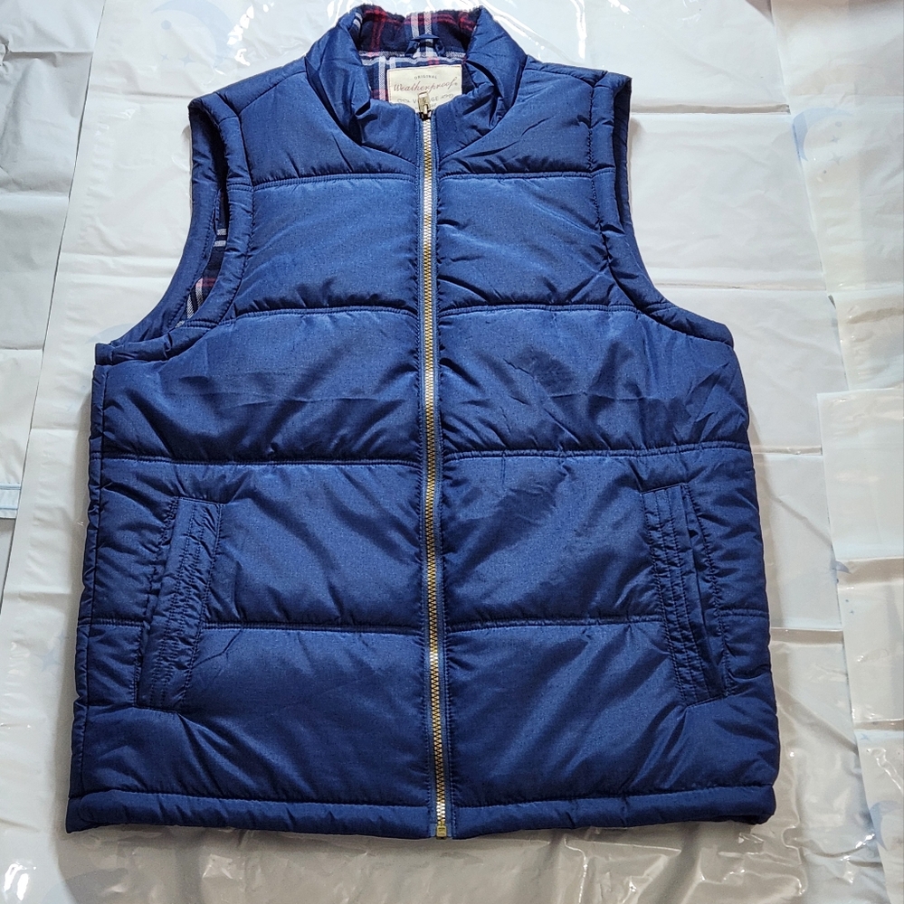 Navy Quilted Puffer Vest